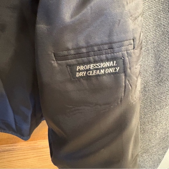 Bert Pulitzer Mens Dark Gray Twist Blazer 44S Sport Jacket Coat Tweed Wool Blend - Picture 9 of 10